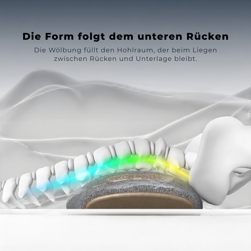 Der untere Rücken liegt auf